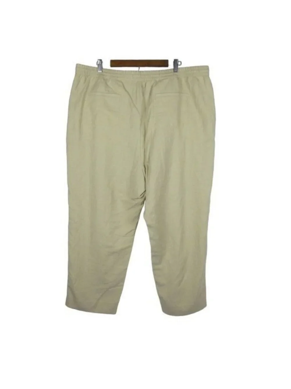 Banana Republic Cotton Linen Relaxed Drawstring Pants Beige Women's XXL NWT $98